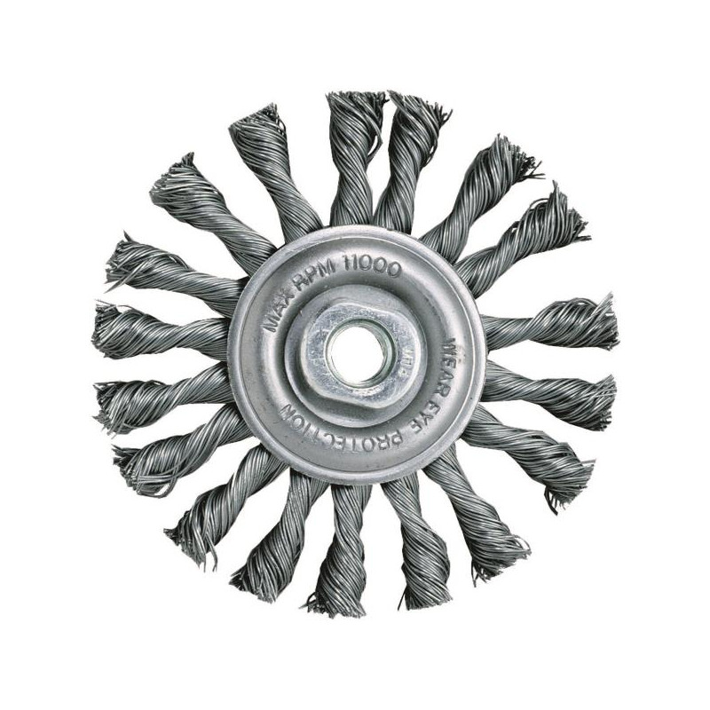 Spazzola per smerigliatrice a tazza a fili ritorti