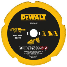 Disco per taglio Cartongesso, Fibrocemento, PVC / plastica, Fibra di vetro, Metallo 76 x 10 x 1.6 mm