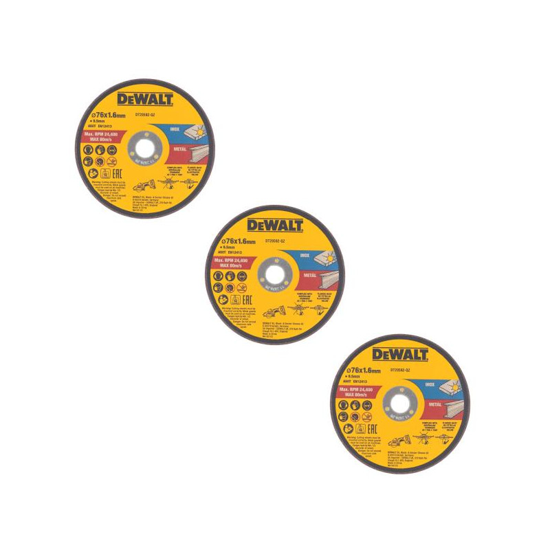 Disco per taglio Acciaio, Acciaio inossidabile, Metallo, Uni-Strut 76 x 10 x 1.6 mm