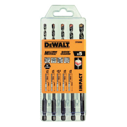 Set 5 Punte Multimateriale Muro-Legno-PVC Attacco