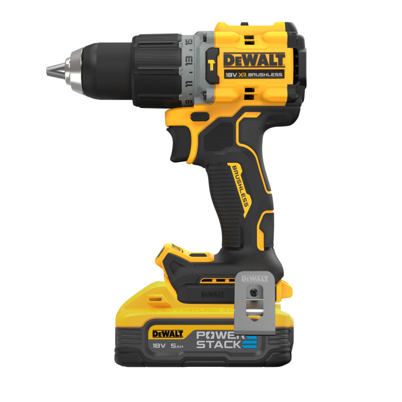 Trapano Avvitatore con percussione compatto 2 Velocità XR 18V BRUSHLESS - 2 x 18V XR Powerstack 5ah