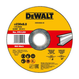 DISCO HIGH PERFORMANCE SBAVO METALLO - DEPRESSO - 230mm 6mm - Confezione da 10 pezzi