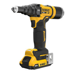 Rivettatrice 4.8mm XR 18V BRUSHLESS Forza di trazione 10Kn, meccanismo a circolazione di sfere - 2 batterie XR 18V 2Ah serie "G"