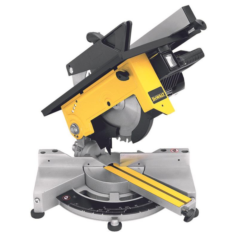 Troncatrice testa fissa con pianetto 260mm - 1300W DEWALT